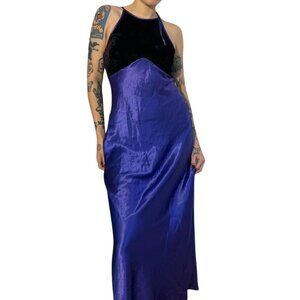 gothic vintage 80's maxi bodycon dress